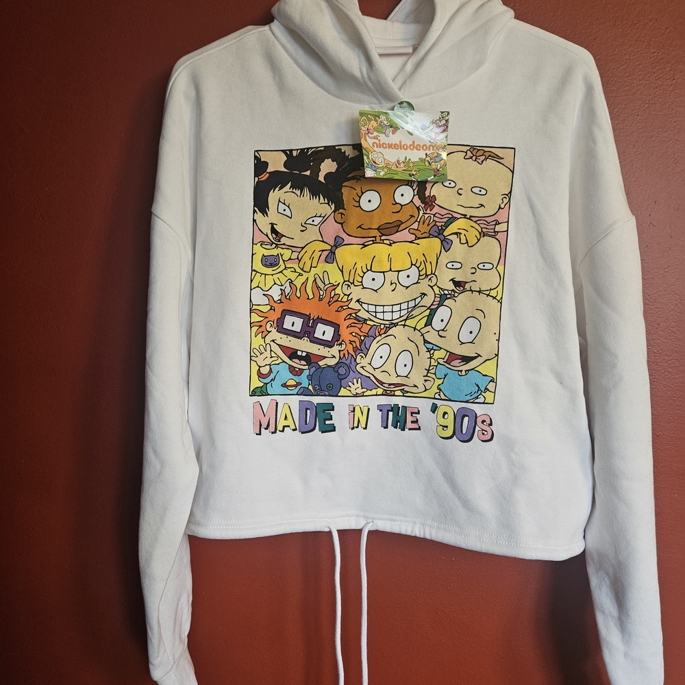 Nickelodeon Rugrats 'Made in the 90s' White Hoodie Pullover